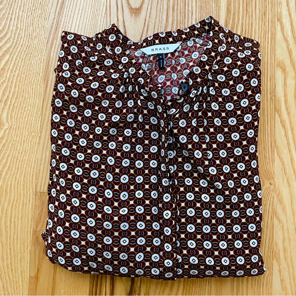 Brass Clothing Blouson Blouse, size medium
